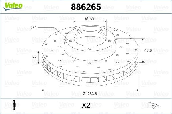 Alfa Romeo 164 1987-1998 Arası 3.0 V6 Valeo Marka Ön Fren Diski