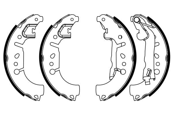 Fiat 500L 2012-2016 Arası 1.4 Bosch Marka Pabuçlu Balata