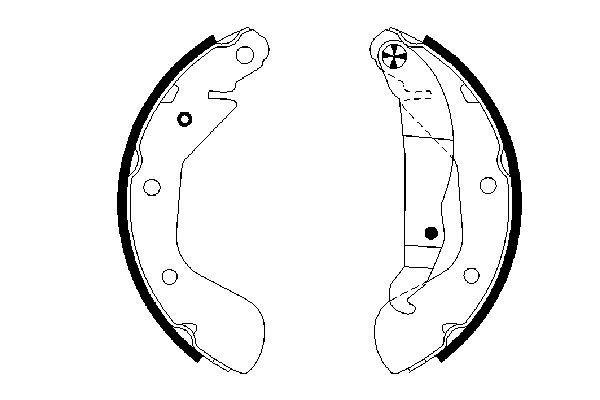 Opel Corsa 2000-2012 Arası 1.2 16V Bosch Marka Pabuçlu Balata