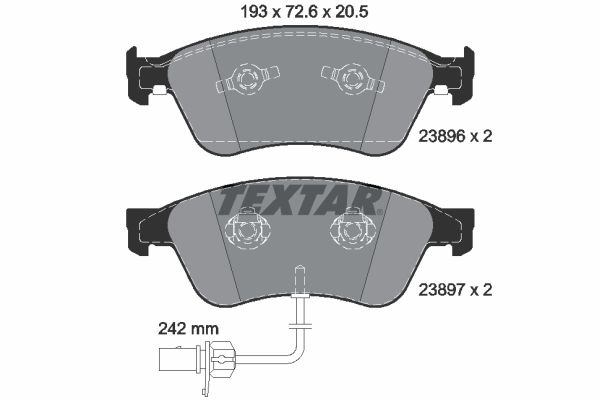 Volkswagen Phaeton 2002-2016 Arası 6.0 W12 4motion Textar Marka Ön Balata