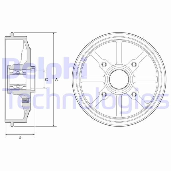 Peugeot 208 2012-2016 Arası 1.4 HDi Delphi Marka Kampana