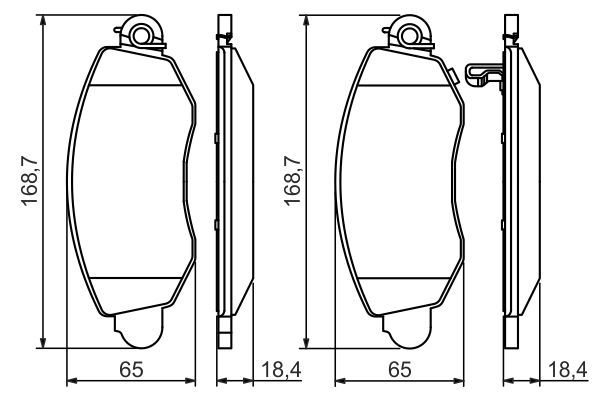 Ford Transit 2000-2006 Arası 2.4 DI RWD Bosch Marka Ön Balata