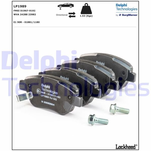 Opel Corsa 2000-2014 Arası 1.4 Delphi Marka Ön Balata