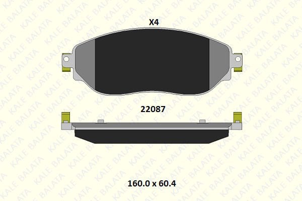 Renault Trafic 2014-2018 Arası 1.6 dCi 90 Kale Marka Ön Balata