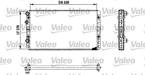 Volkswagen Golf 1989-1998 Arası 2.8 VR6, 2.9 VR6 Syncro Valeo Marka Su Radyatörü