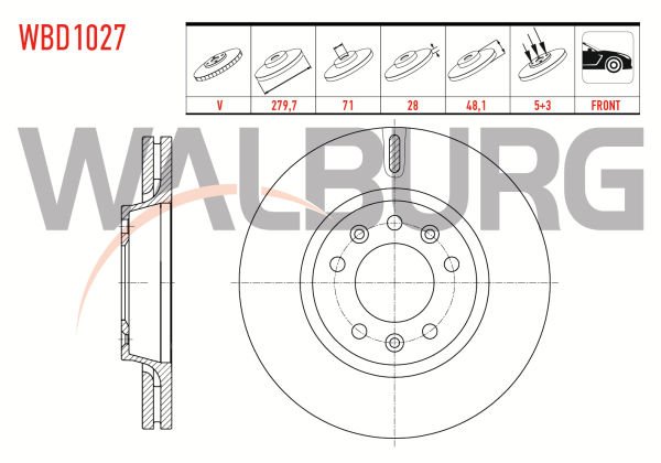 Scudo 2.0 mjt Ön Disk Walburg WBD1027