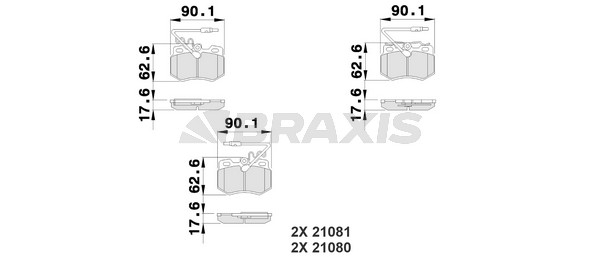 Citroen Zx 1991-1999 Arası 1.8 D Braxis Marka Ön Balata