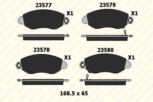 Ford Transit 2000-2006 Arası 2.4 DI Kale Marka Ön Balata