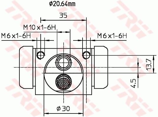Ford Tourneo Connect 2002-2013 Arası 1.8 16V TRW Marka Arka Fren Silindiri