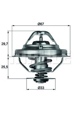 Opel Omega 1994-2005 Arası 2.5 TD Mahle Marka Termostat