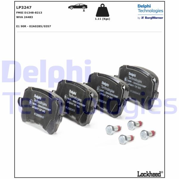 Volkswagen Passat 2005-2015 Arası 2.0 TDI 4motion Delphi Marka Arka Balata