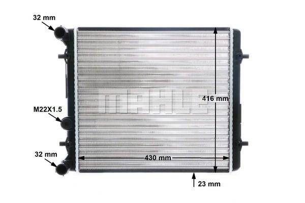 Volkswagen Golf 1997-2013 Arası 1.4 16V, 1.6 Mahle Marka Su Radyatörü