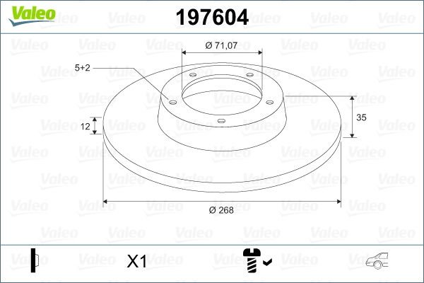 Citroen C4 2013-2017 Arası 1.6 HDi 90 Valeo Marka Arka Fren Diski
