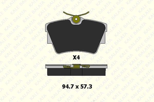 Renault Trafic 2001-2005 Arası 1.9 dCi 80 Kale Marka Arka Balata