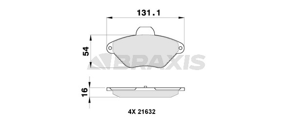 Citroen Xantia 1993-2003 Arası 2.0 i 16V Braxis Marka Ön Balata Fişli