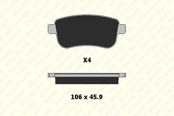 Renault Fluence 2010-2014 Arası 1.6 16V Kale Marka Arka Balata