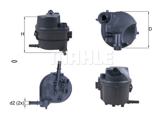 Peugeot 307 2000-2012 Arası 1.4 HDi Mahle Marka Mazot Yakıt Filtresi