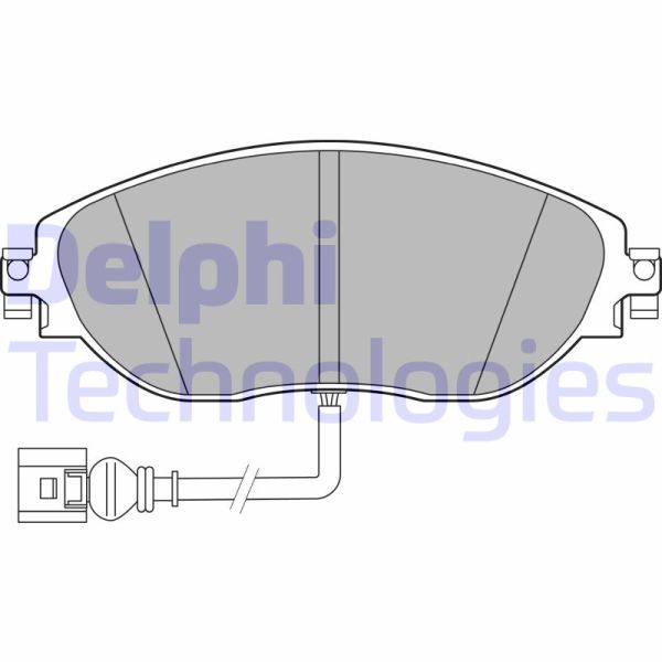 Volkswagen Golf 2012-2016 Arası 2.0 R 4motion Delphi Marka Ön Balata