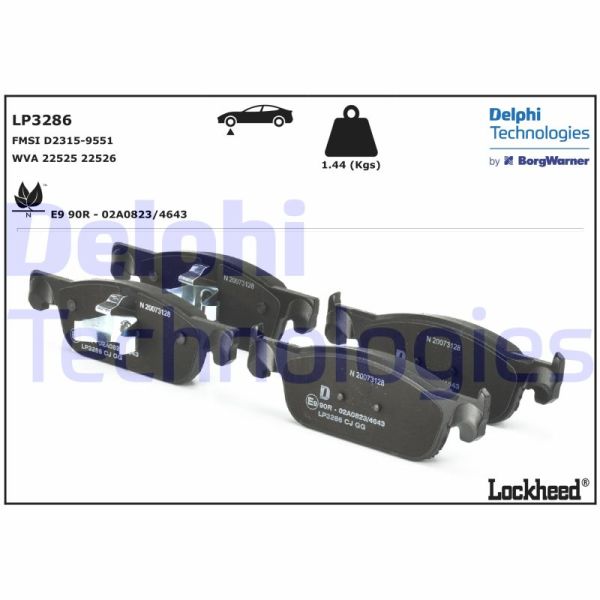 Dacia Logan Mcv 2013-2017 Arası 1.5 dCi Delphi Marka Ön Balata