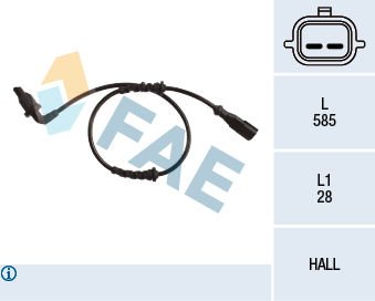 Dacia Duster 2010-2018 Arası 1.6 16V LPG FAE Marka Arka Abs Sensörü