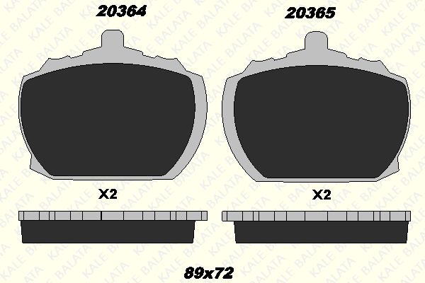 Ford Transit 1977-1992 Arası 2.5 D Kale Marka Ön Balata
