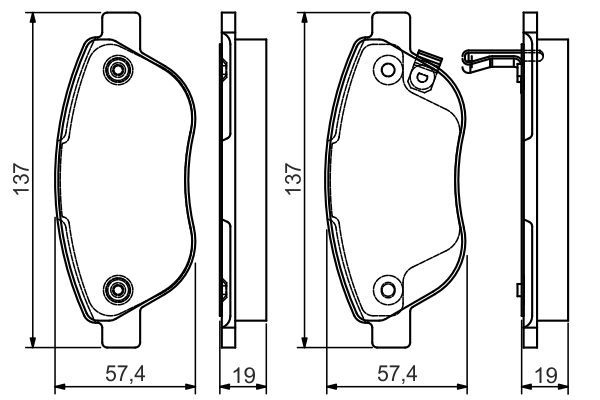 Fiat 500L 2012-2016 Arası 1.4 Bosch Marka Ön Balata