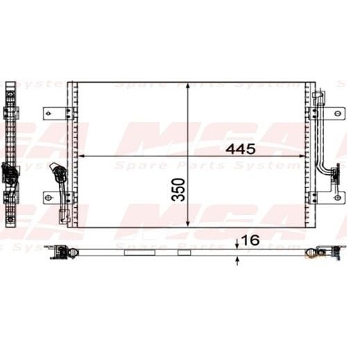 Albea 1.2 8V Klima Radyatörü Mga MGA-82800
