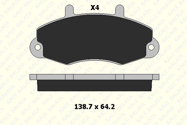 Ford Transit 1991-2000 Arası 2.5 TD, 2.0 i, 2.5 DI, 2.0 Kale Marka Ön Balata