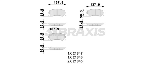 Opel Frontera 1992-2004 Arası 2.8 TD, 2.0 i, 2.5 TDS, 2.2 i Braxis Marka Ön Balata