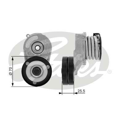 Opel Combo 2001-2011 Arası 1.7 DI 16V, 1.7 DTI 16V Gates Marka Vantilatör Kayış Gergi Rulmanı