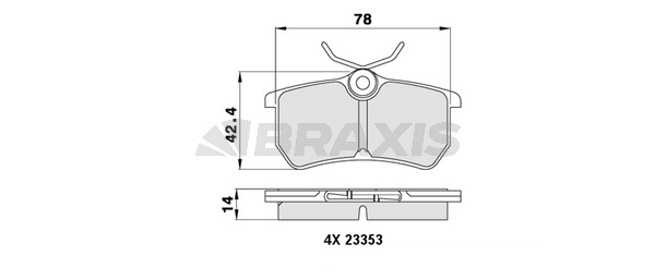 Ford Focus 1998-2009 Arası 1.6 16V, 1.4 16V, 1.8 16V Braxis Marka Arka Balata