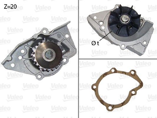Peugeot 306 1993-2003 Arası 1.9 D, 1.9 SRDT, 1.9 DT, 1.9 SLD Valeo Marka Devirdaim Su Pompası
