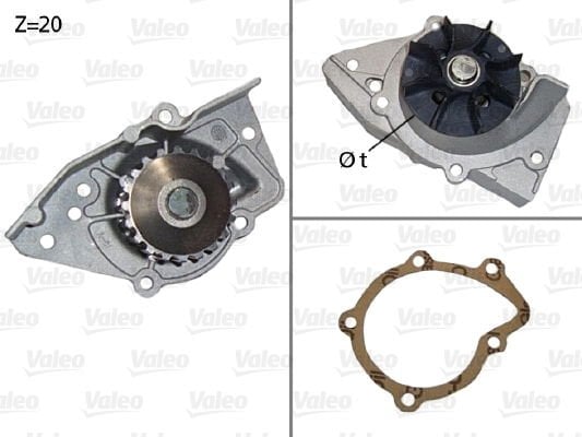 Peugeot 306 1993-2003 Arası 1.9 D, 1.9 SRDT, 1.9 DT, 1.9 SLD Valeo Marka Devirdaim Su Pompası