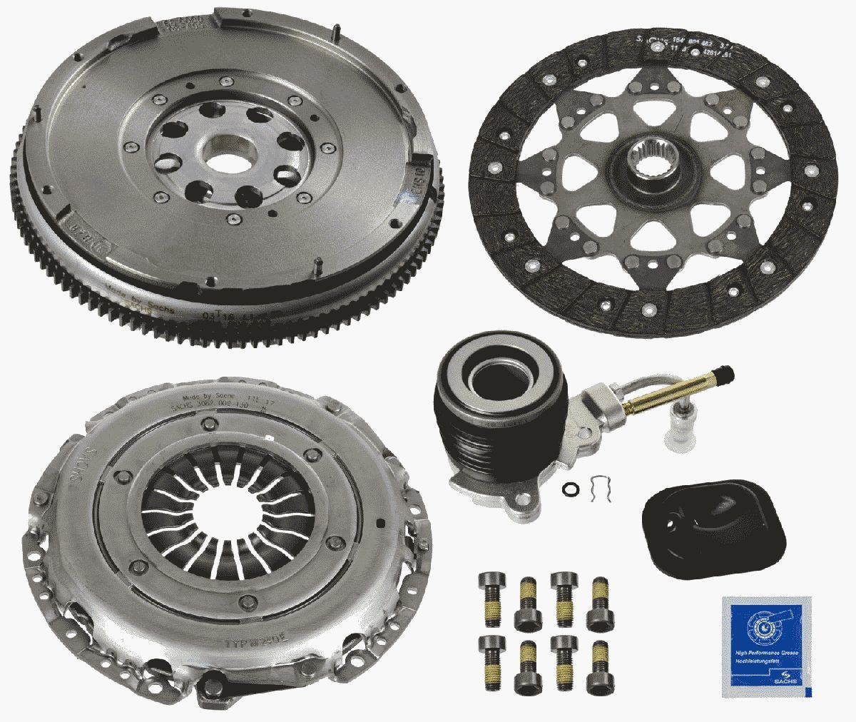Ford Mondeo 2000-2007 Arası 2.0 16V DI / TDDi / TDCi Sachs Marka Volanlı Debriyaj Seti
