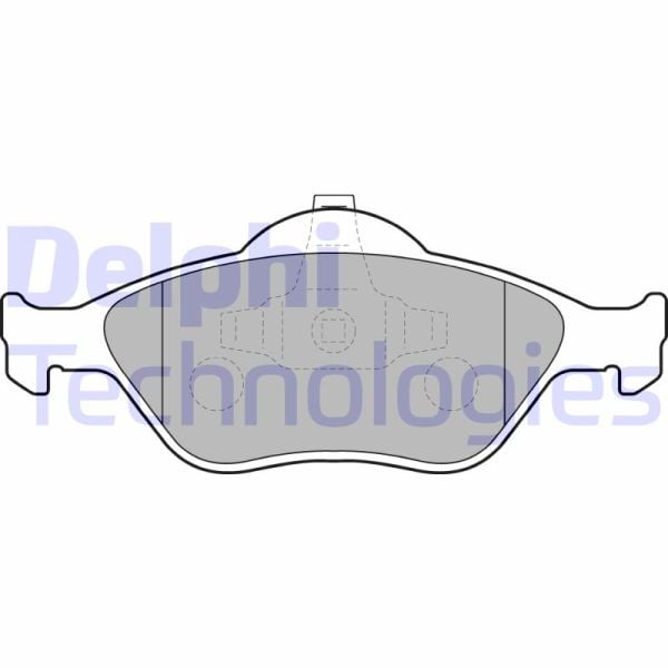 Ford Fiesta 1995-2006 Arası 1.3 i, 1.6 16V Sport, 1.25 i 16V, 1.4 i 16V, 1.8 DI Delphi Marka Ön Balata