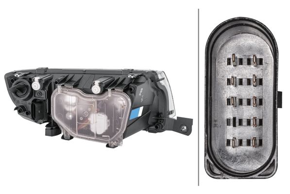 Skoda Fabia 1999-2008 Arası 1.4 16V Sol Elektrikli, Krom Hella Marka Far