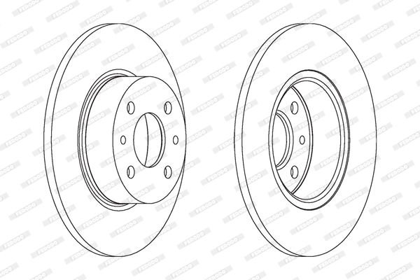 Alfa Romeo 164 1987-1998 Arası 2.0 T.S. Ferodo Marka Arka Fren Diski