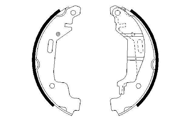 Opel Agila 2000-2007 Arası 1.0 12V Bosch Marka Pabuçlu Balata