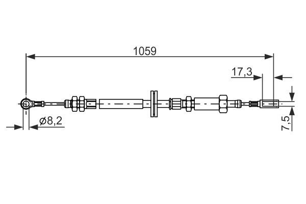 Peugeot Boxer 1994-2002 Arası 1.9 TD Bosch Marka Ön El Fren Teli