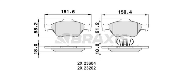 Ford Puma 1997-2002 Arası 1.7 16V Braxis Marka Ön Balata