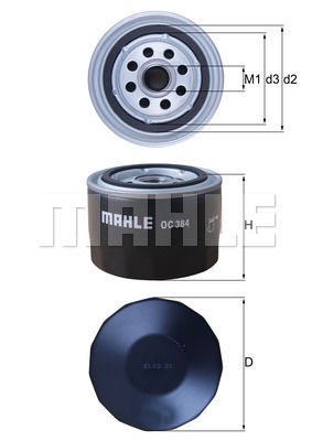 Ford Sierra 1982-1993 Arası 2.3, 2.8 XR4i, 2.0 RS Cosworth Mahle Marka Yağ Filtresi