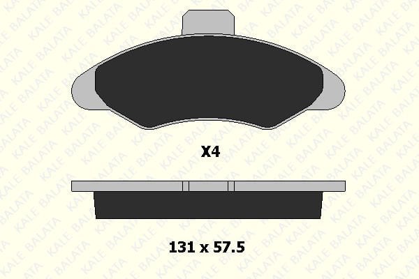 Ford Escort 1990-2002 Arası 1.8 D, 1.8 16V XR3i, 1.3, 1.4, 1.6 Kale Marka Ön Balata