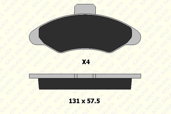 Ford Escort 1990-2002 Arası 1.8 D, 1.8 16V XR3i, 1.3, 1.4, 1.6 Kale Marka Ön Balata