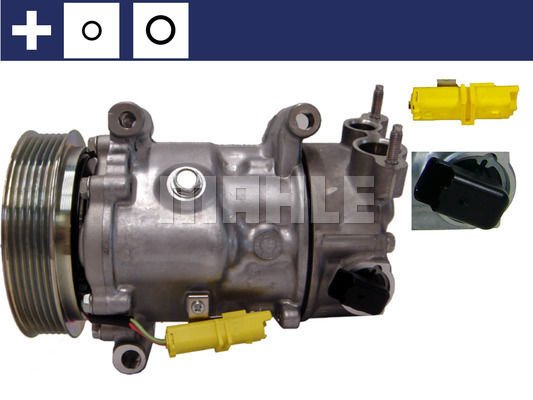 Peugeot 5008 2009-2017 Arası 1.6 HDi Mahle Marka Klima Kompresörü