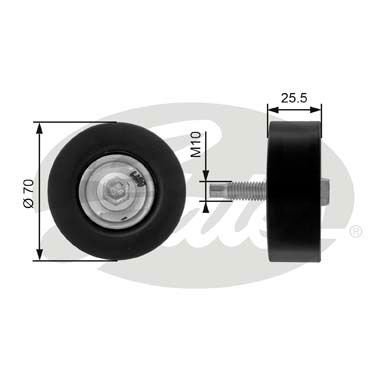 Ford Focus 1998-2009 Arası 1.8 16V, 2.0 16V Gates Marka Vantilatör Kayış Gergi Rulmanı