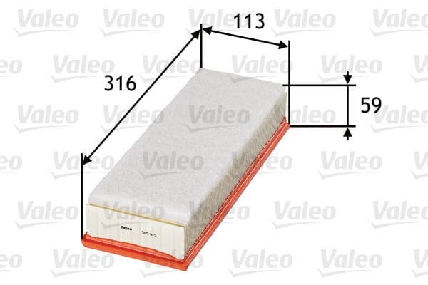 Citroen C3 2002-2006 Arası 1.4 16V HDi Valeo Marka Hava Filtresi