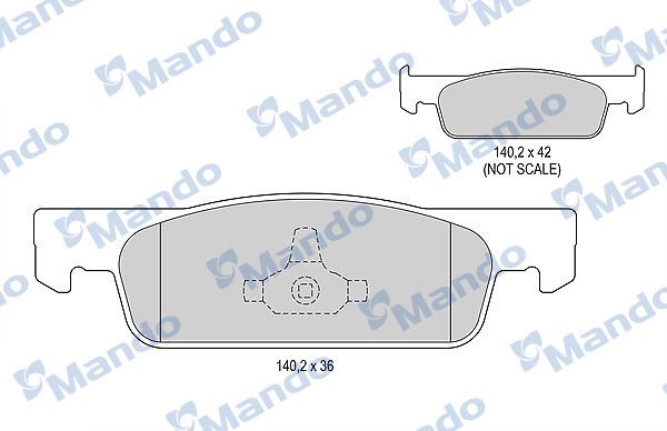 Dacia Sandero 2012-2016 Arası 1.2, 1.2 LPG Mando Marka Ön Balata