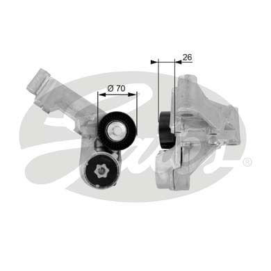 Ford Focus 1998-2009 Arası 1.8 DI / TDDi, 1.8 TDCi, 1.8 Turbo DI / TDDi Gates Marka Vantilatör Kayış Gergi Rulmanı