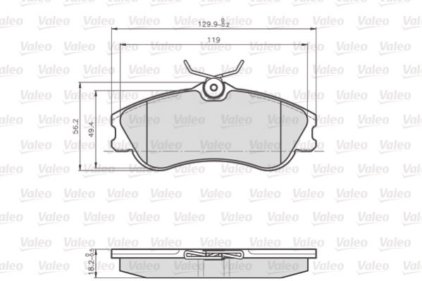 Citroen Berlingo 1996-2011 Arası 1.9 D 70 Valeo Marka Ön Balata