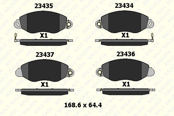 Ford Transit 2000-2006 Arası 2.0 DI Kale Marka Ön Balata
